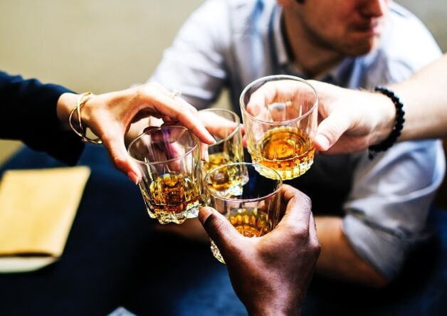 beber álcool em uma grande empresa